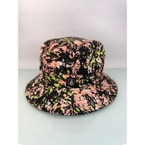 Volcom Stone Hour Reversible Bucket Hat Black OS New Unisex skate surf y2k